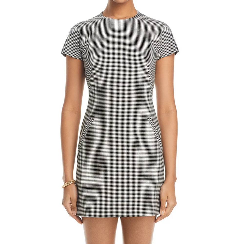 Theory - short sleeve plaid mini dress - never worn and NWT!